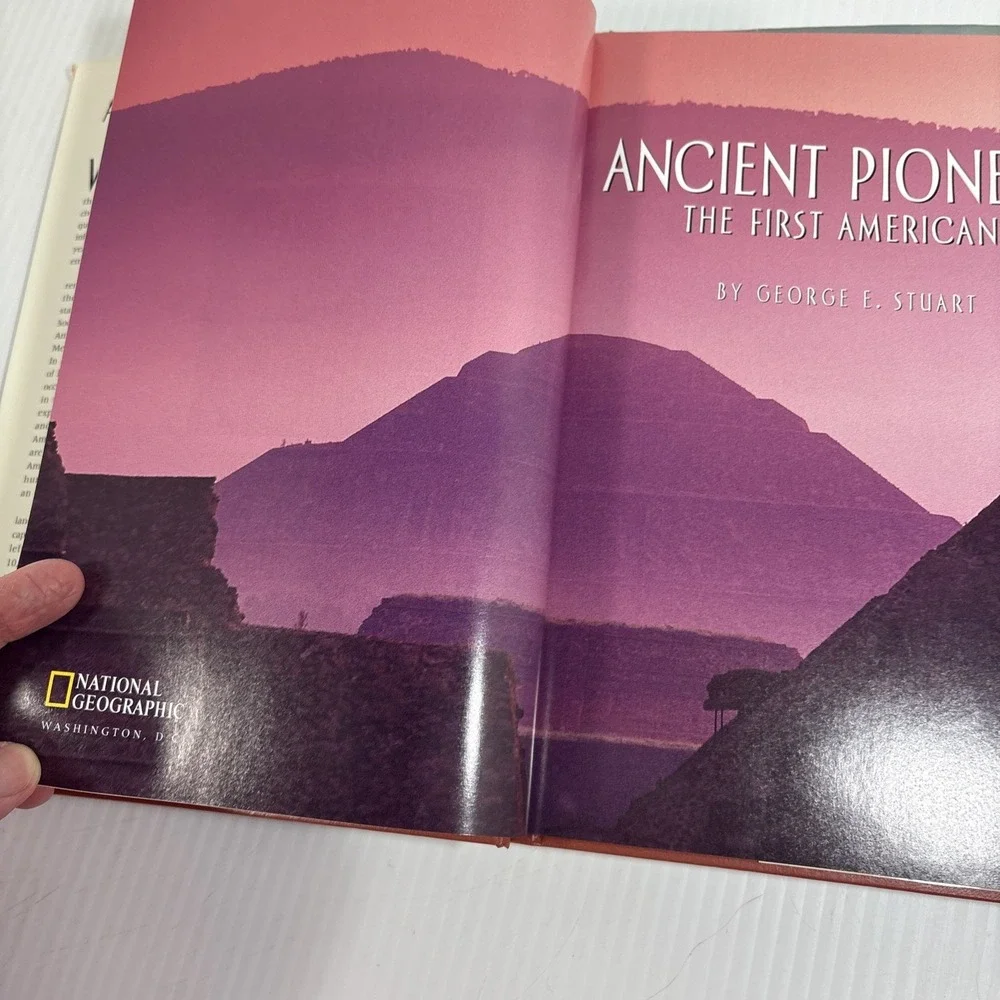 National Geographic Book Lot Ancient Pioneers 1st Americans Americas Backcountry